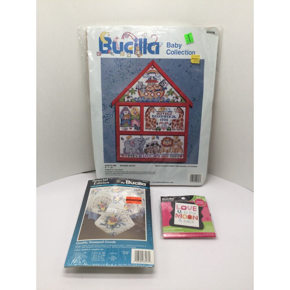 Bucilla Embroidery Kit lot of 3